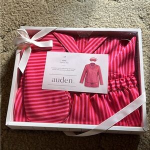 Auden Fuchsia and Pink Satin Pajama Set